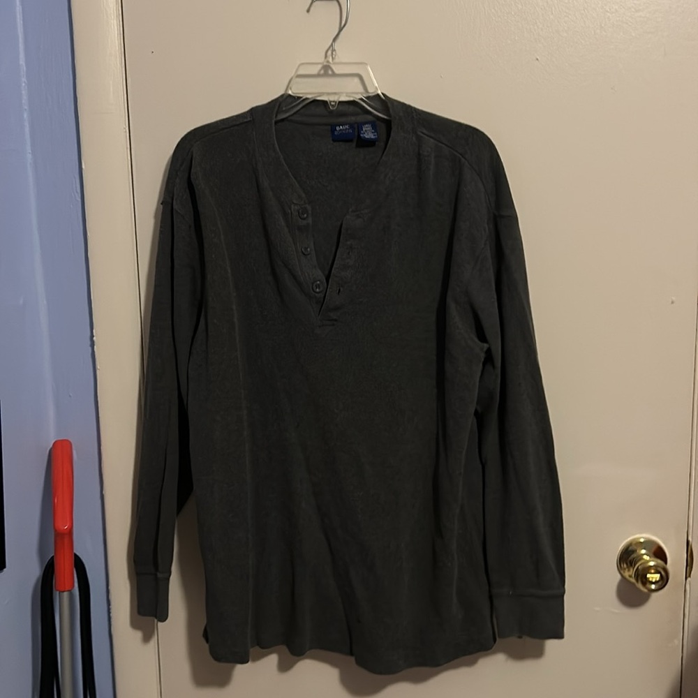 Basic Edition L Gray Long Sleeve Shirt
